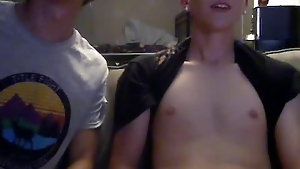 Amateur cock sucking twinks play with their cocks on webcam