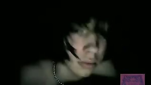 Gifted twink boy with huge balls and pike wanks off