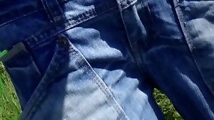 Twink takes his pants off and shows his underwear cock