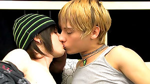 Two emo twinks suck each other off and fuck afterwards
